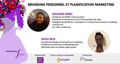 Entrepreneuriat au Féminin Branding personnel et Planification Marketing